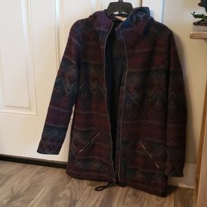 Hollister Aztec Wool blend Parka